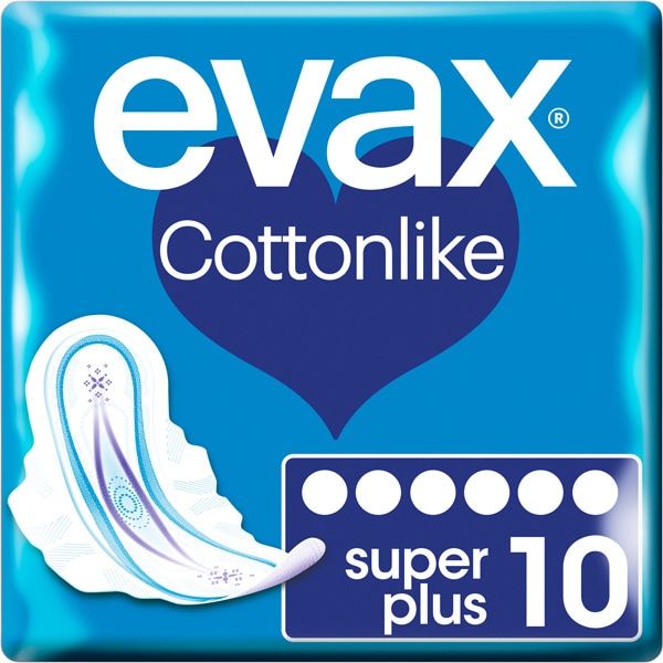 EVAX COTTONLIKE SUPER PLUS CON ALAS 12UNI