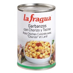 GARBANZOS CON CHORIZO Y PANCETA LA FRAGUA 425 GR
