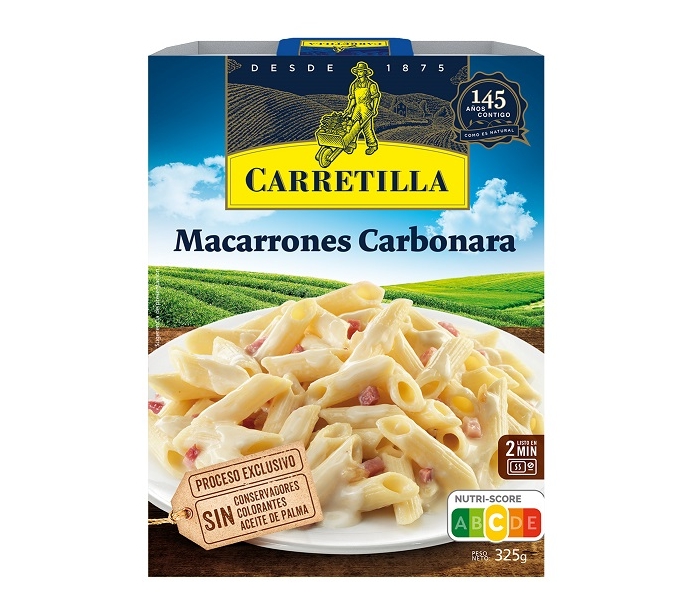 MACARRONES CARBONARA CARRETILLA 325GR