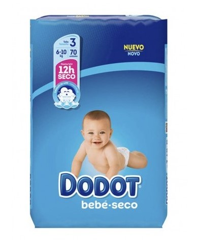 PAÑALES DODOT TALLA 3 (6-10KG) 62UNI