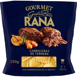 RAVIOLI CARILLEREAS DE TERNERA RANA 250 GR