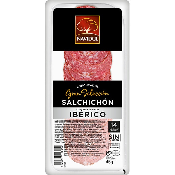 SALCHICHON IBERICO GRAN RESERVA NAVIDUL 40GRS