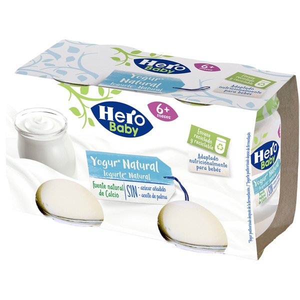 YOGUR HERO NATURAL TARRO 120 GRS X 2 UND